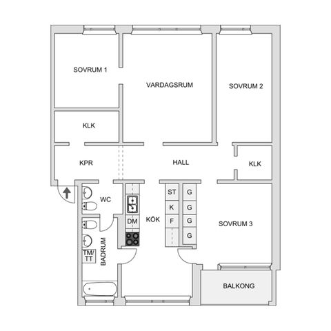 Bostadsrätt, Ålgrytevägen 45, Bredäng - Mälarhöjden, Stockholm