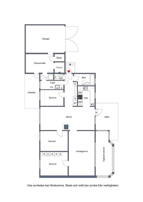 Villa, Nämndvägen 16, Södra Svartbyn, Boden