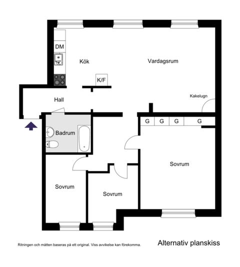 Bostadsrätt, Svandammsvägen 36, Midsommarkransen, Stockholm