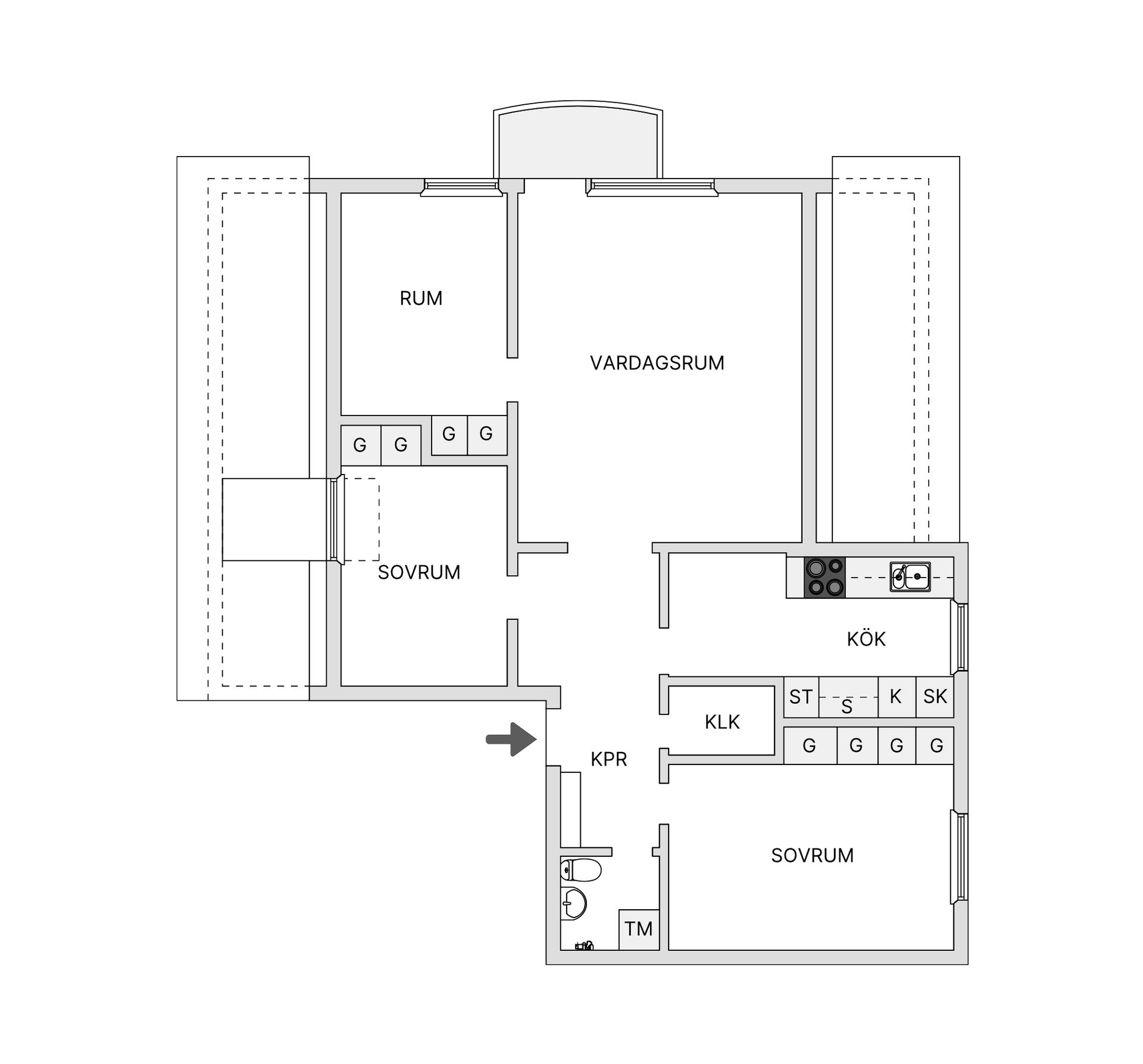 Bostadsrätt, Näsbychaussén 52A, Gamla Näsby, Kristianstad