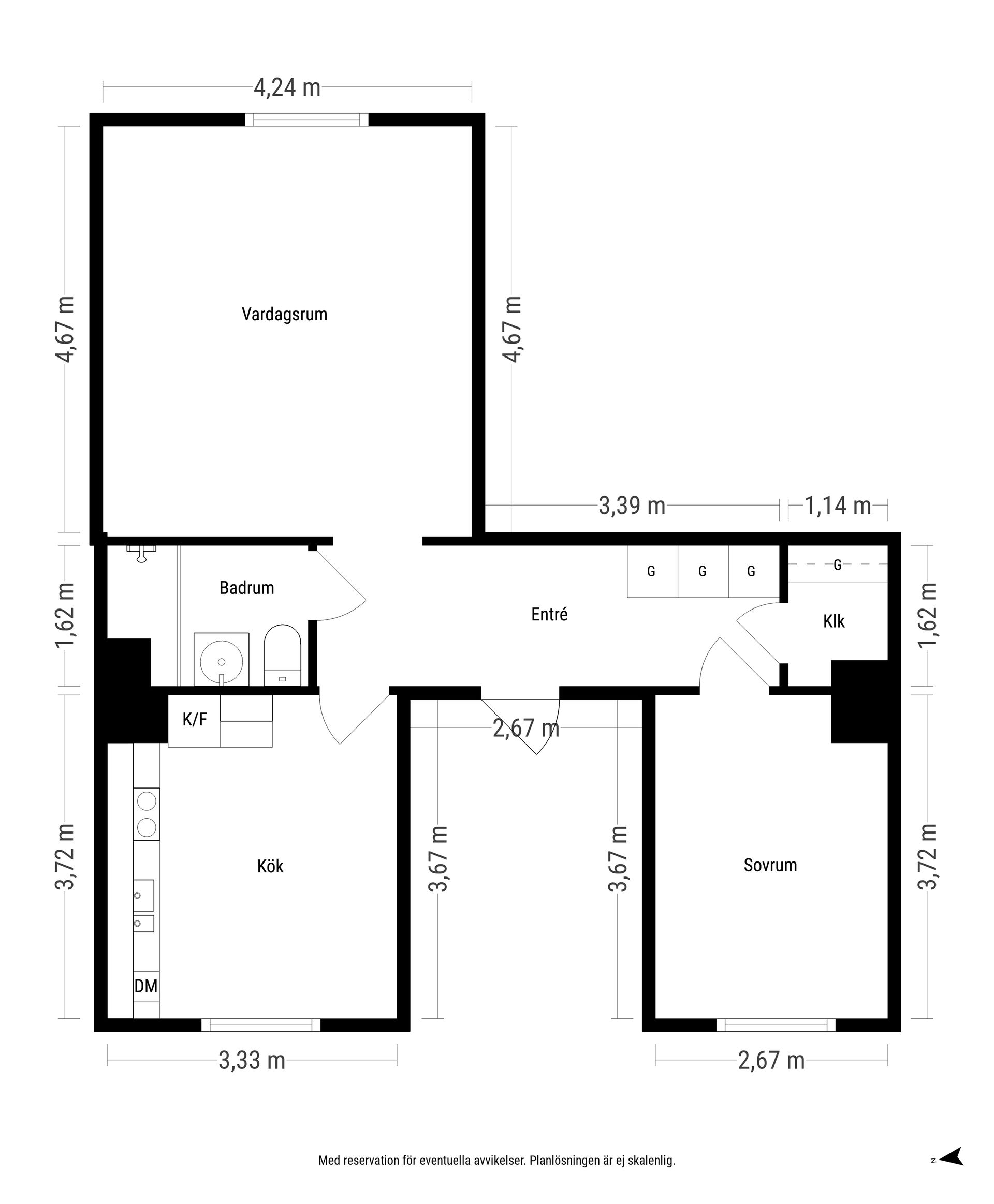 Bostadsrätt, Bielkegatan 9A, Lunden, Göteborg