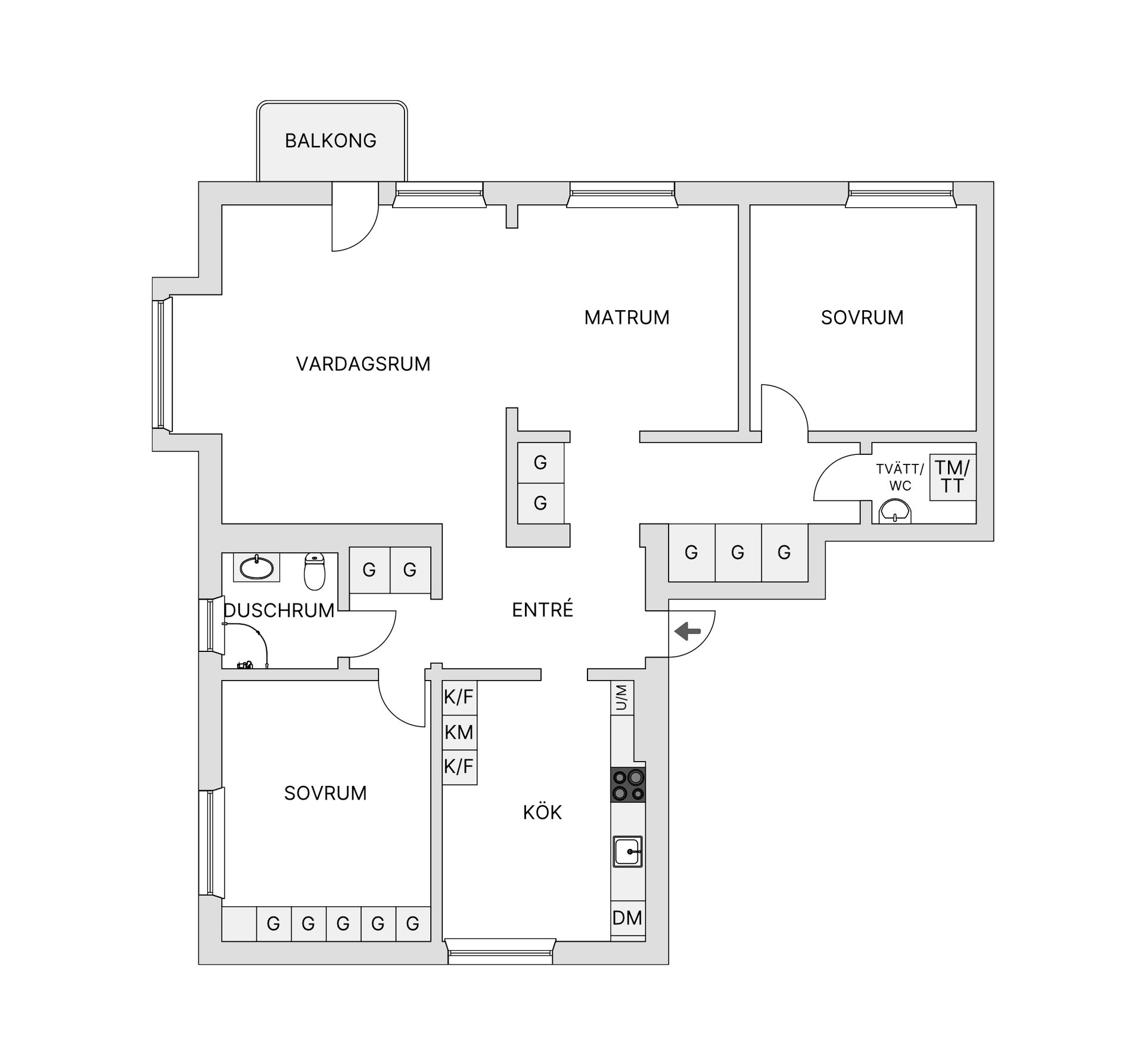 Bostadsrätt, Borgmästarekajen 24, Karlskrona