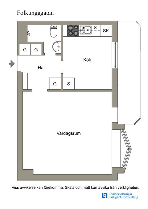 Bostadsrätt, Folkungagatan 25B, Norrmalm, Borås