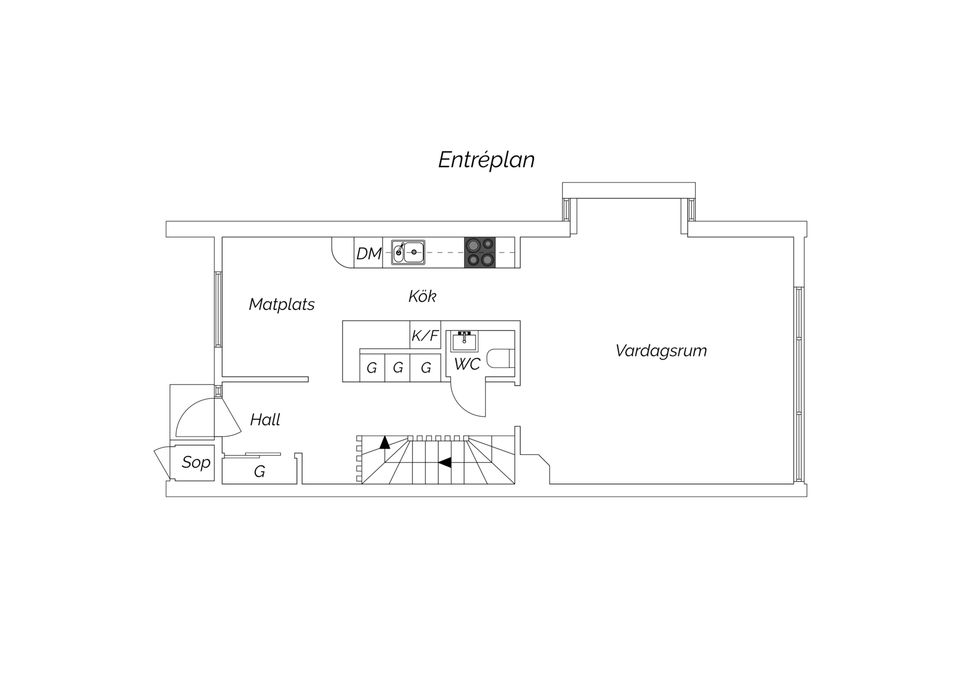 Villa, Radhus, Vattengränd 18, Väster, Nyköping