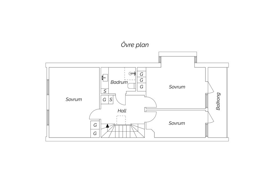 Villa, Radhus, Vattengränd 18, Väster, Nyköping