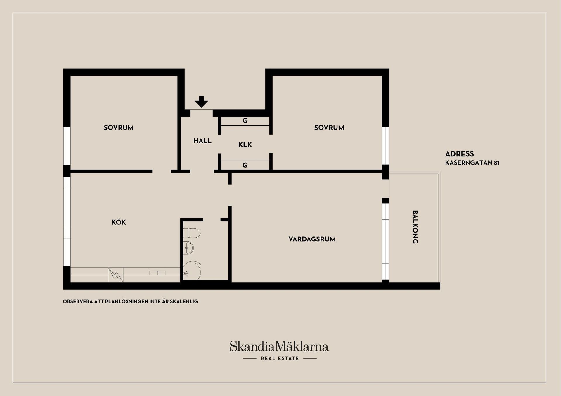 Bostadsrätt, Kaserngatan 81, Viksäng, Västerås