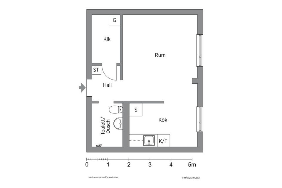 Bostadsrätt, Klingagatan 1, Skarphagen, Norrköping
