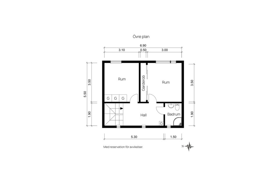 Radhus, Ankares Väg 127, Båtsmanstorpet, Härryda