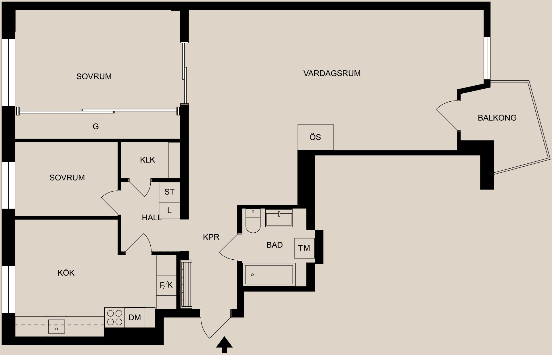 Bostadsrätt, Repslagaregatan 17B, Centralt, Norrköping