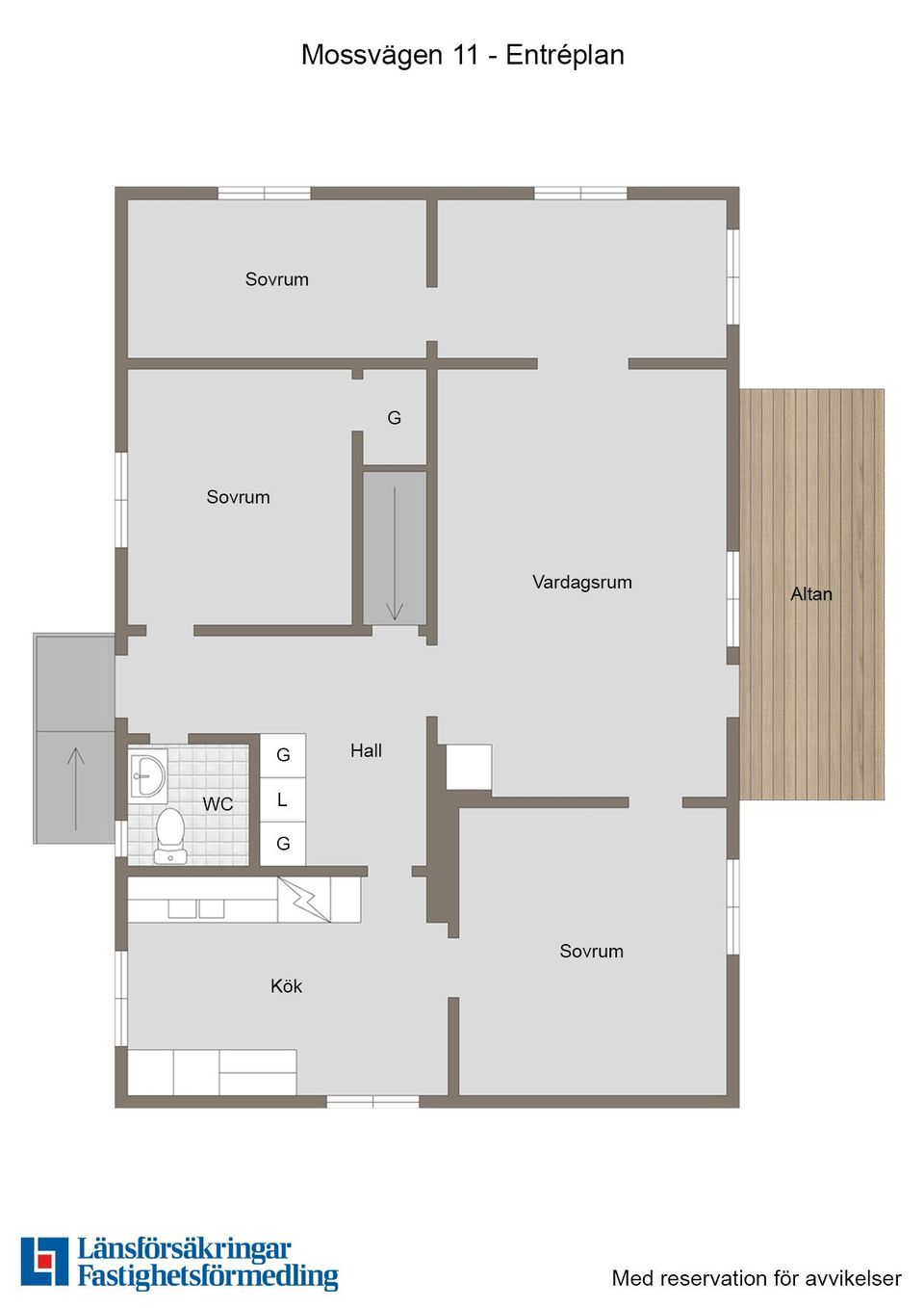 Villa, Mossvägen 11, Fanna, Enköping