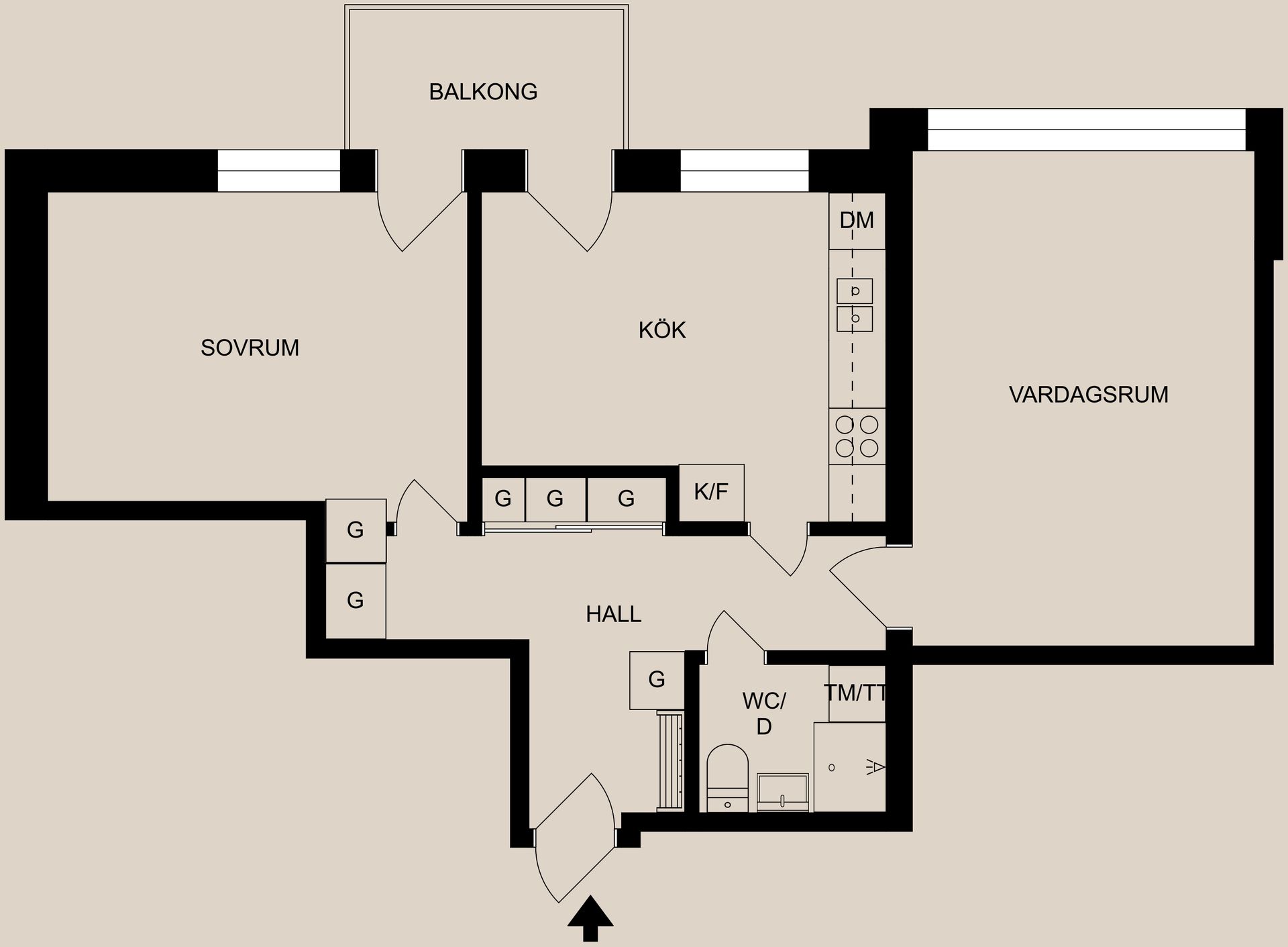 Bostadsrätt, Nelinsgatan 20, Centralt, Söder, Norrköping