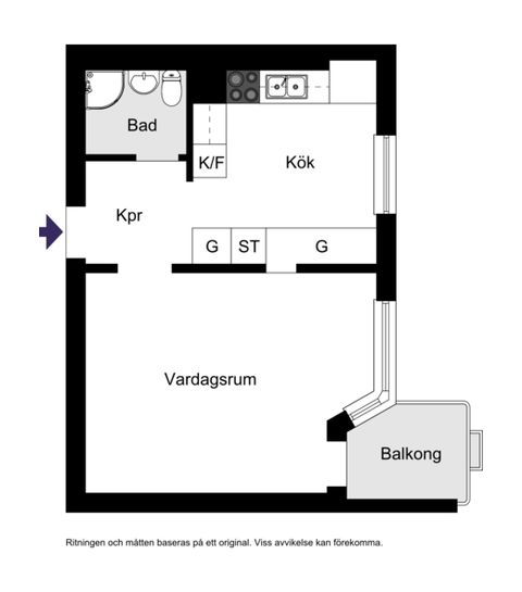 Bostadsrätt, Götgatan 14B, Främre Luthagen, Uppsala