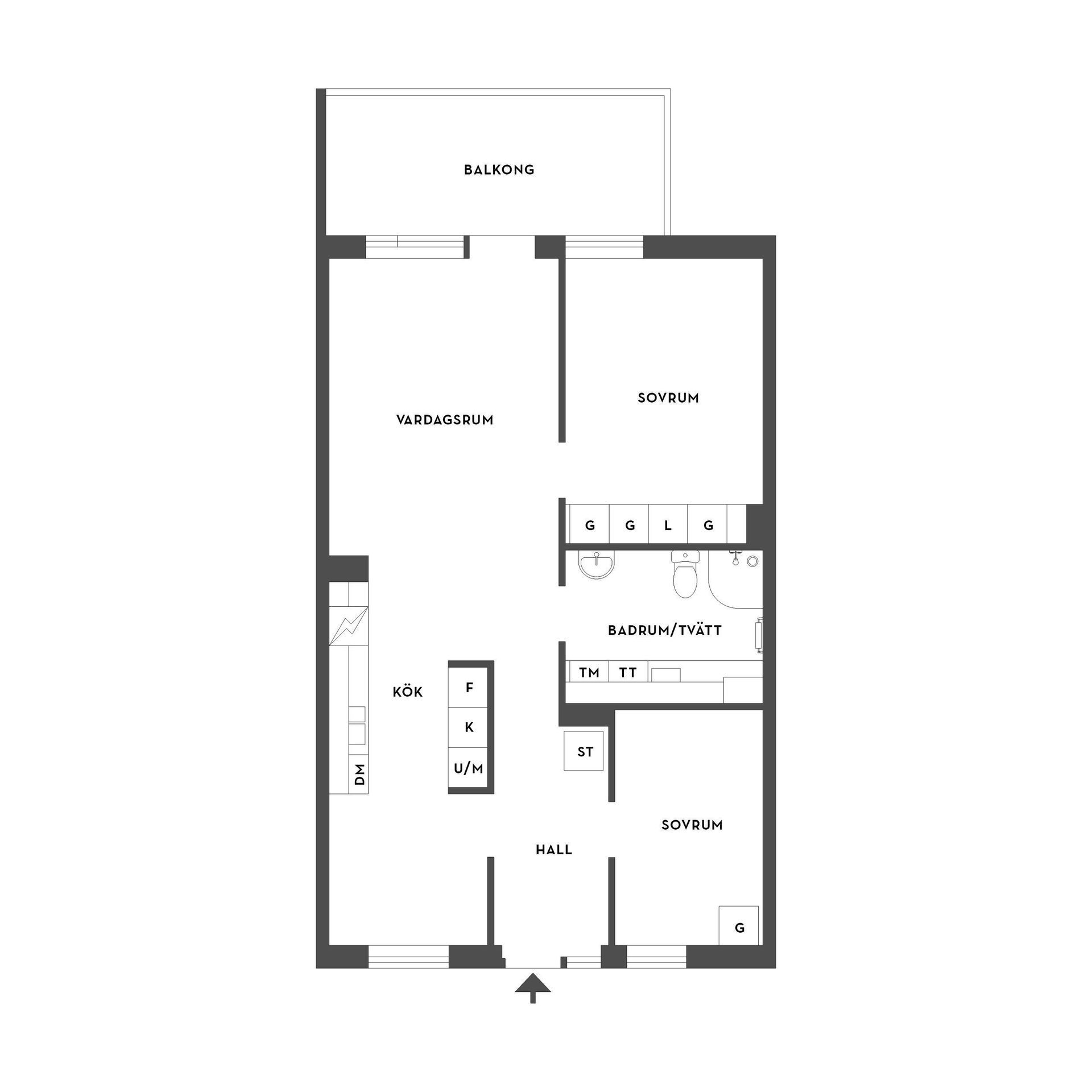 Bostadsrätt, Högsvägen 1C, Centrum, Kävlinge