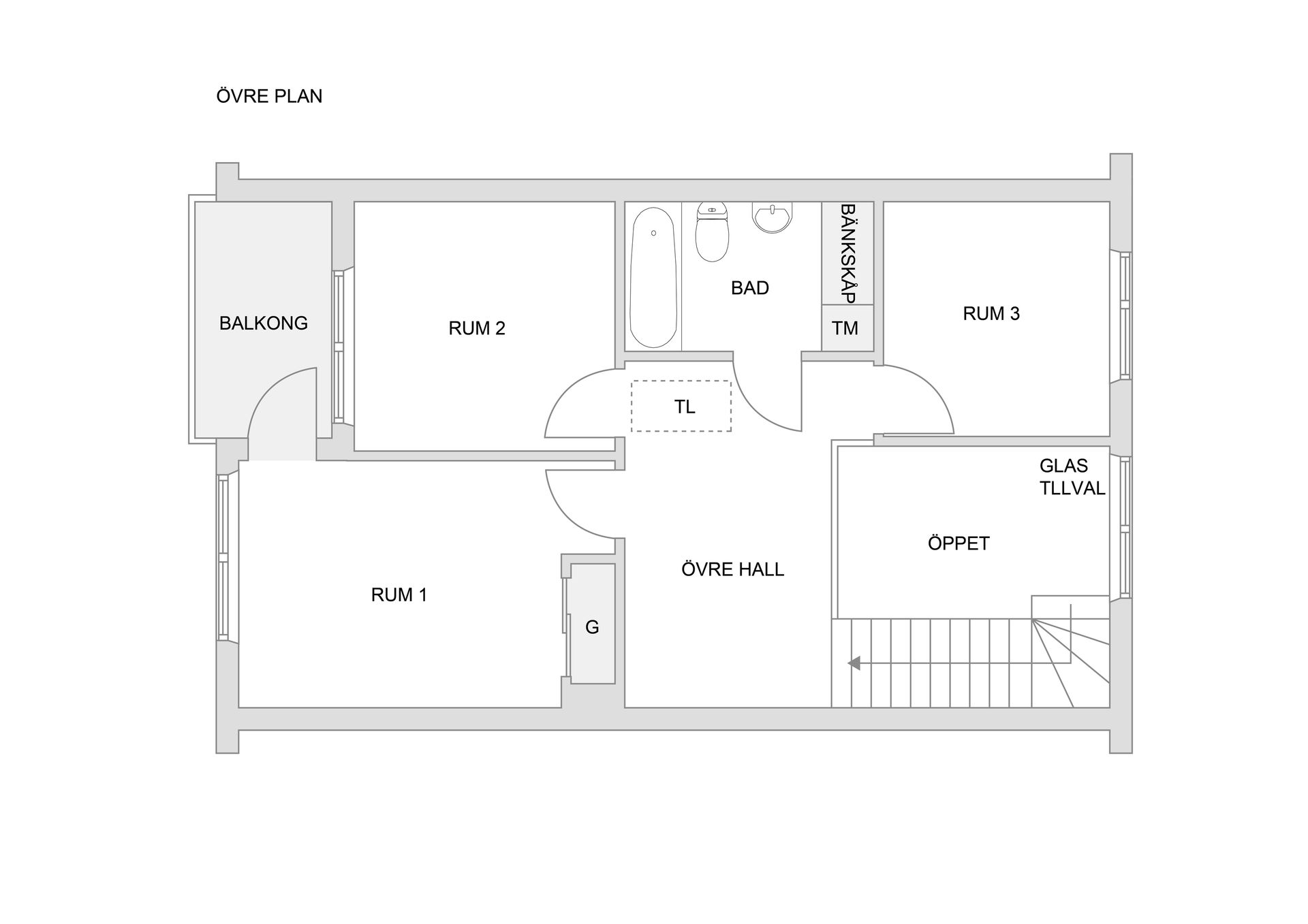 Villa, Radhus, Grönvretsvägen 1B, Jakobsberg - Västra, Järfälla