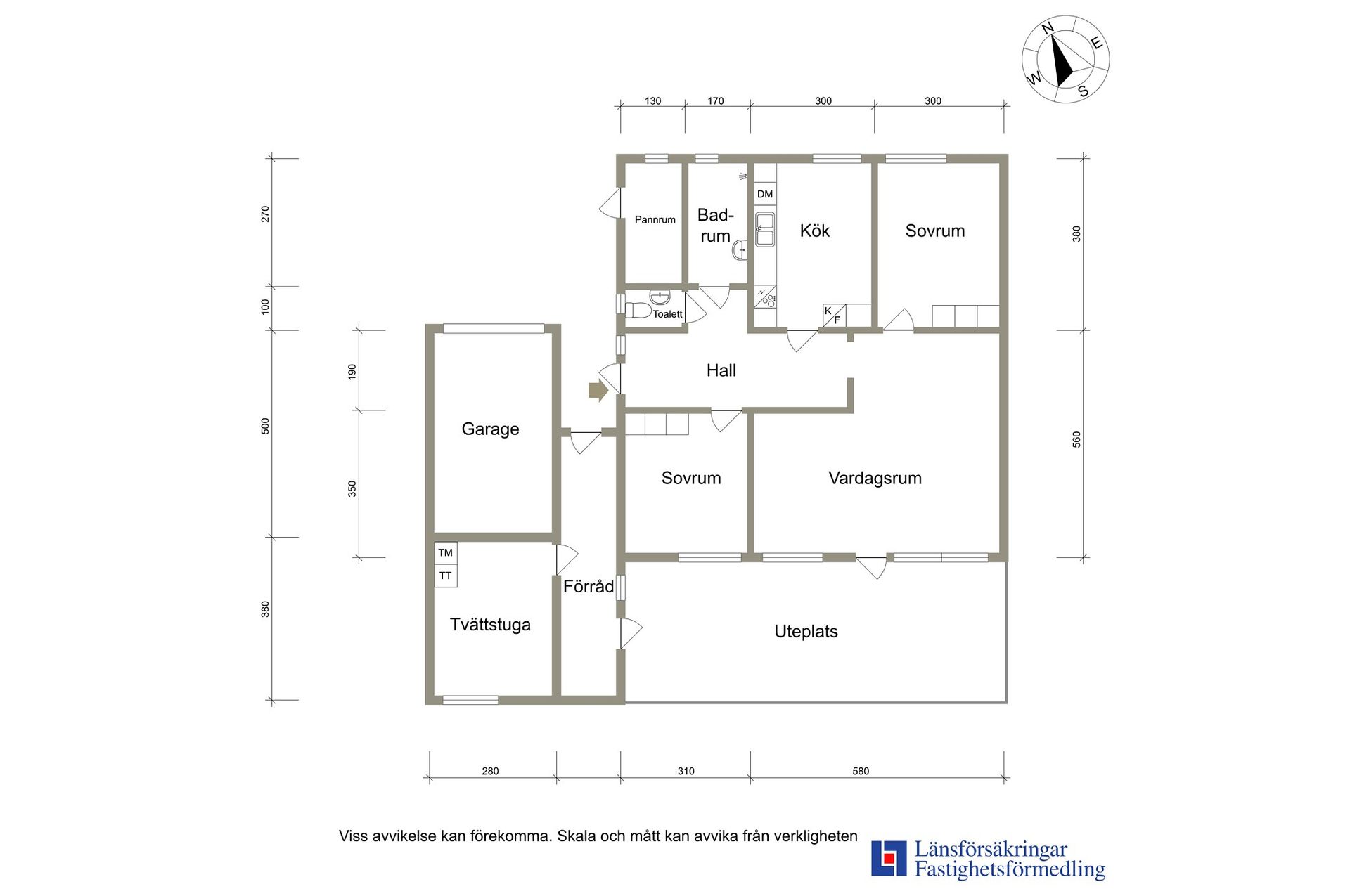 Villa, Radhus, Hantverkaregatan 2, Vara - Centralt, Vara