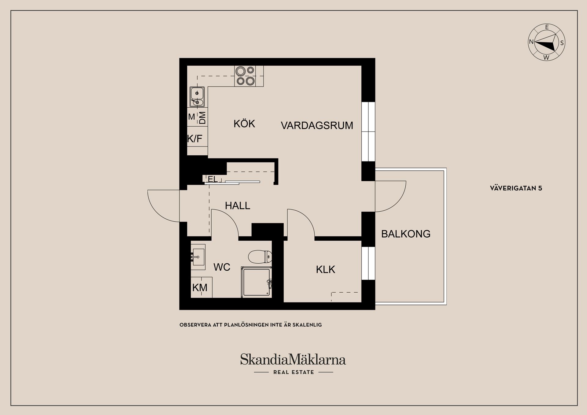 Bostadsrätt, Väverigatan 5, Ebbepark, centralt, Linköping