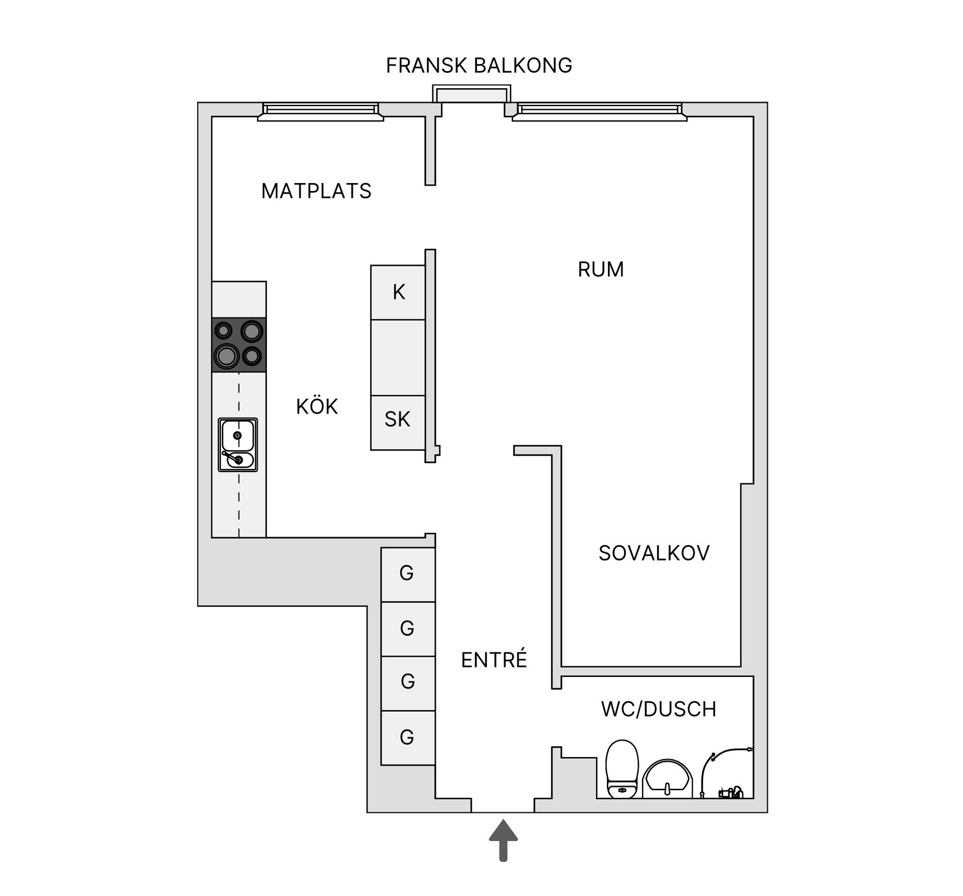 Bostadsrätt, Kapellvägen 24D, Gånghester, Borås