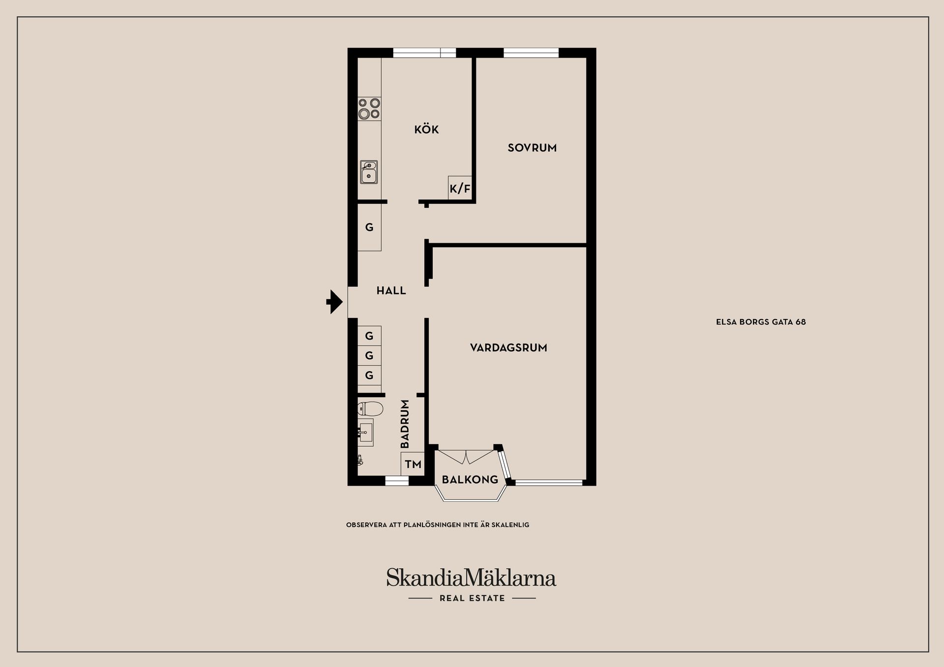 Bostadsrätt, Elsa Borgs gata 68, Fruängen, Stockholm