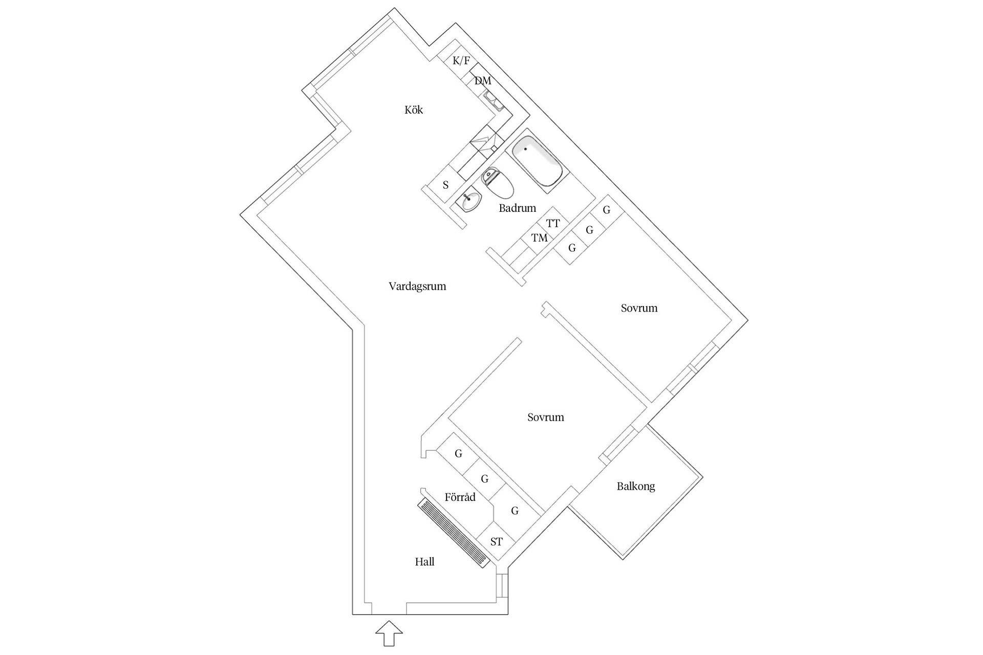 Bostadsrätt, Järla gårdsväg 25, Järla Sjö, Nacka
