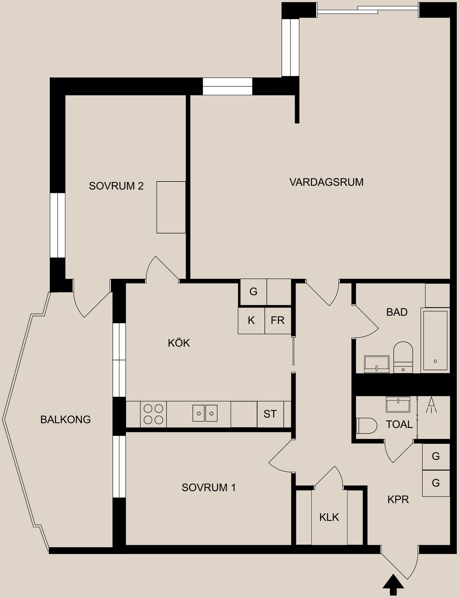 Bostadsrätt, Stafettgatan 1, Ektorp, Kaffebacken, Norrköping