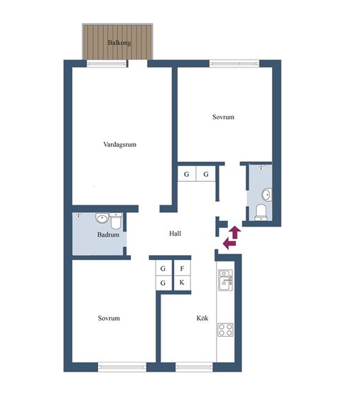 Bostadsrätt, Murargatan 8C, Salabacke, Uppsala