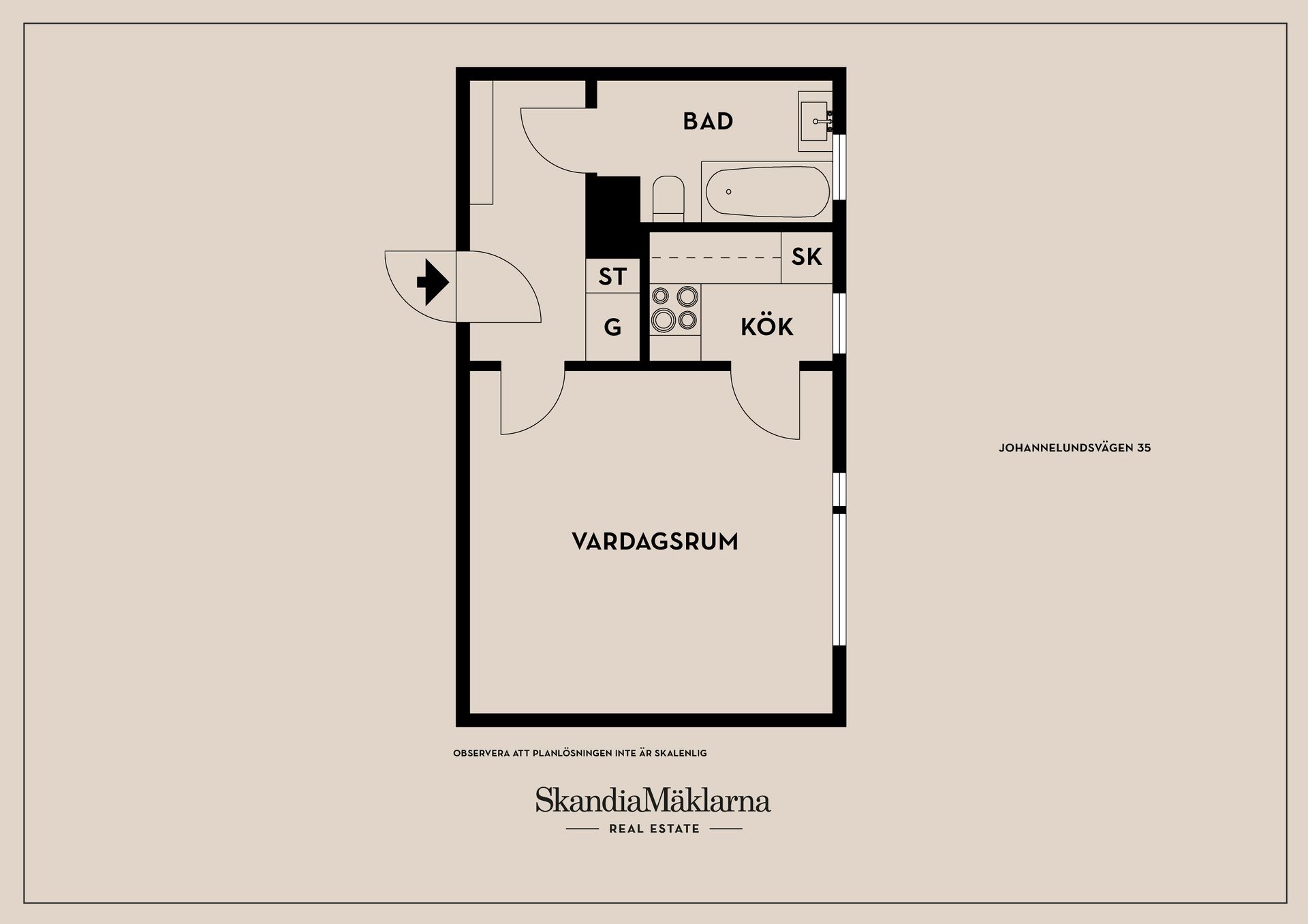 Bostadsrätt, Johannelundsvägen 35, Johannelund, Linköping