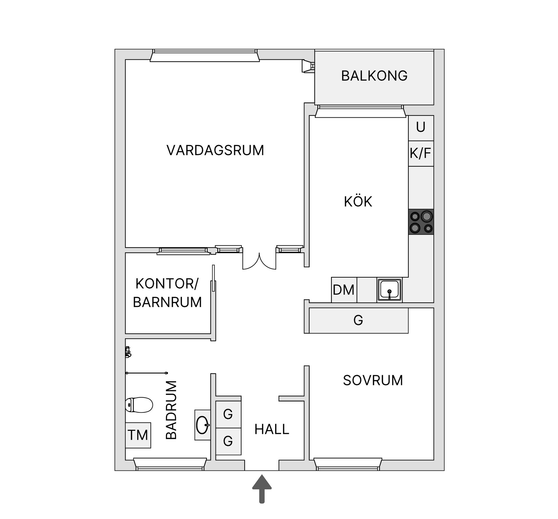 Bostadsrätt, Lignagatan 7, Högst upp i huset!, Södermalm - Högalid, Stockholm