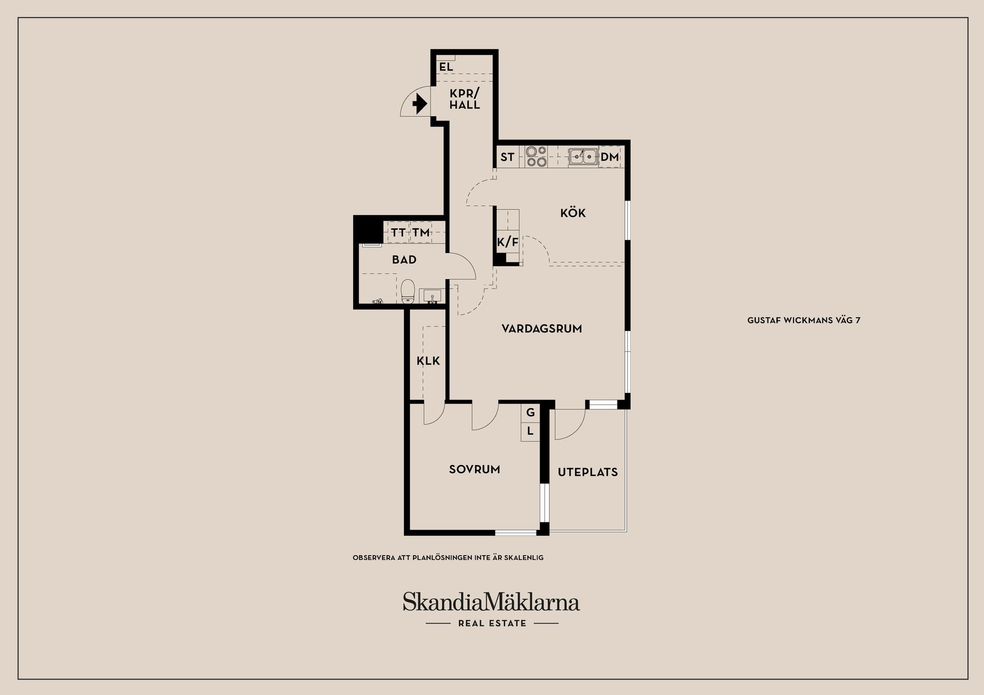 Bostadsrätt, Gustaf Wickmans väg 7, Älvsjö - Långbro Park, Stockholm