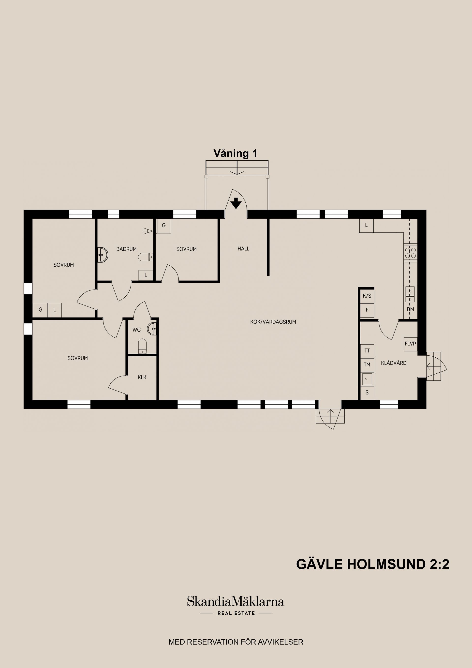 Villa, Klockarstigen 5, Gävle