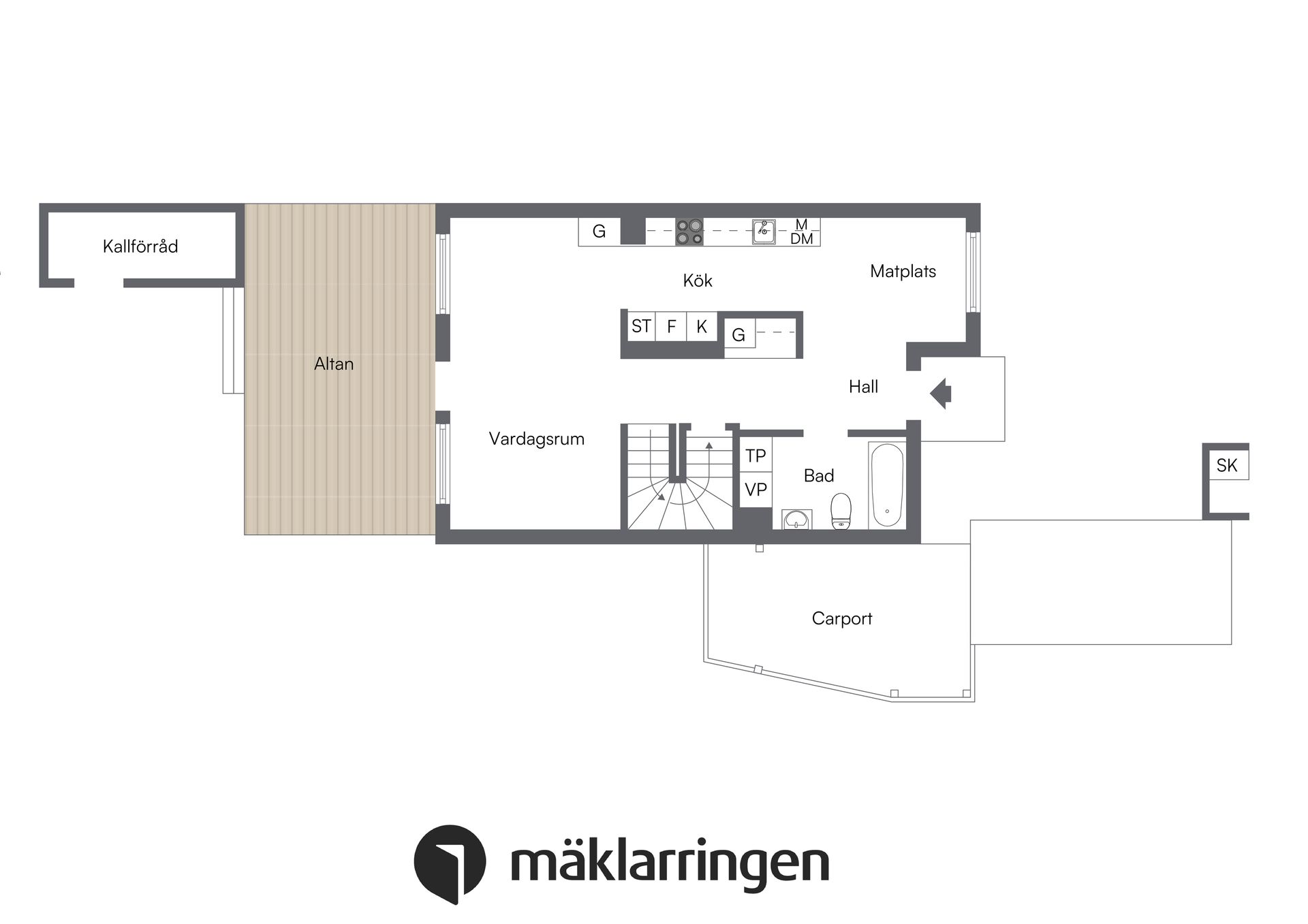 Bostadsrätt, Radhus, Kontringsvägen 28, Ekerö Träkvista, Ekerö
