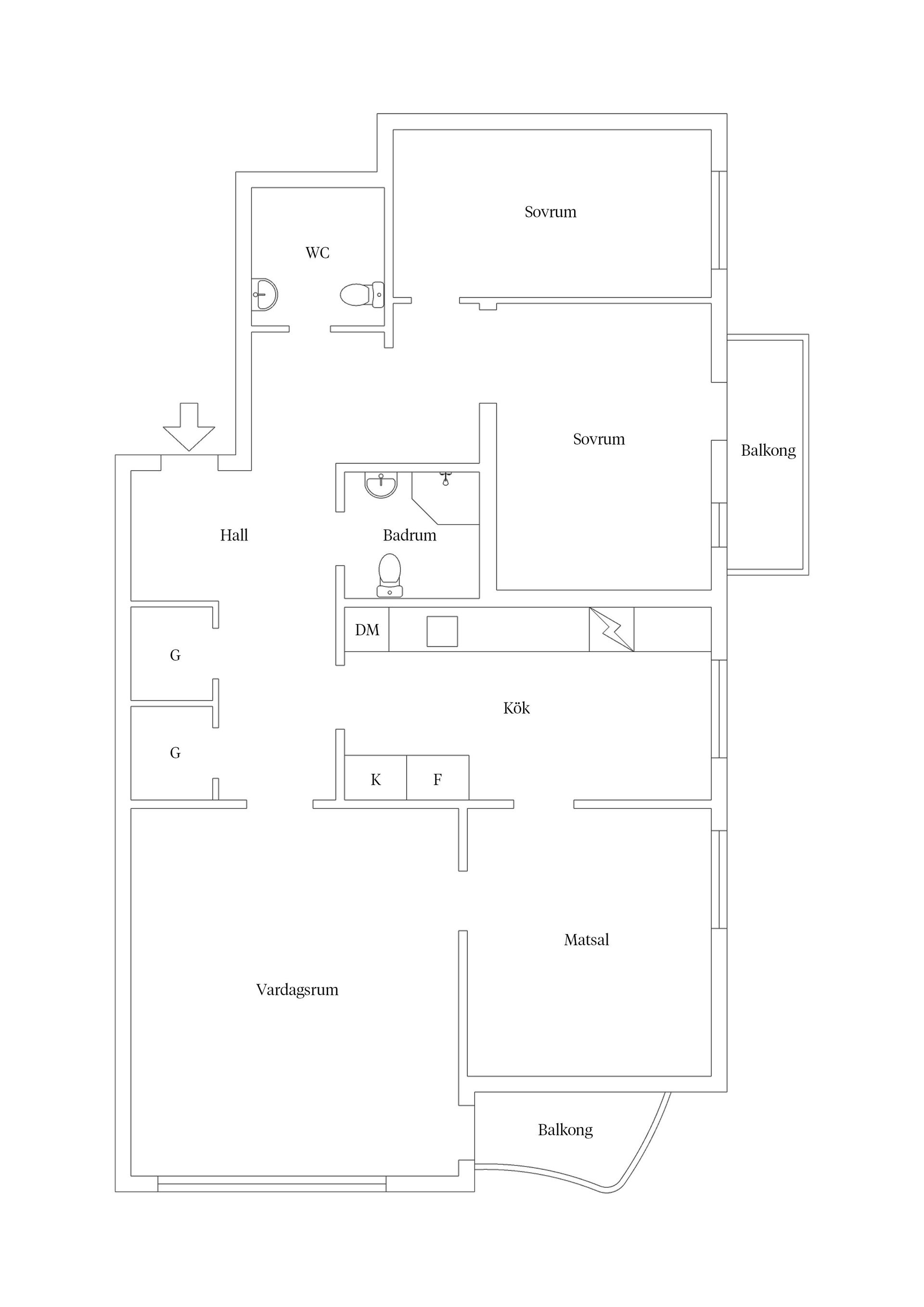 Bostadsrätt, Tessins väg 12, Ribersborg, Malmö