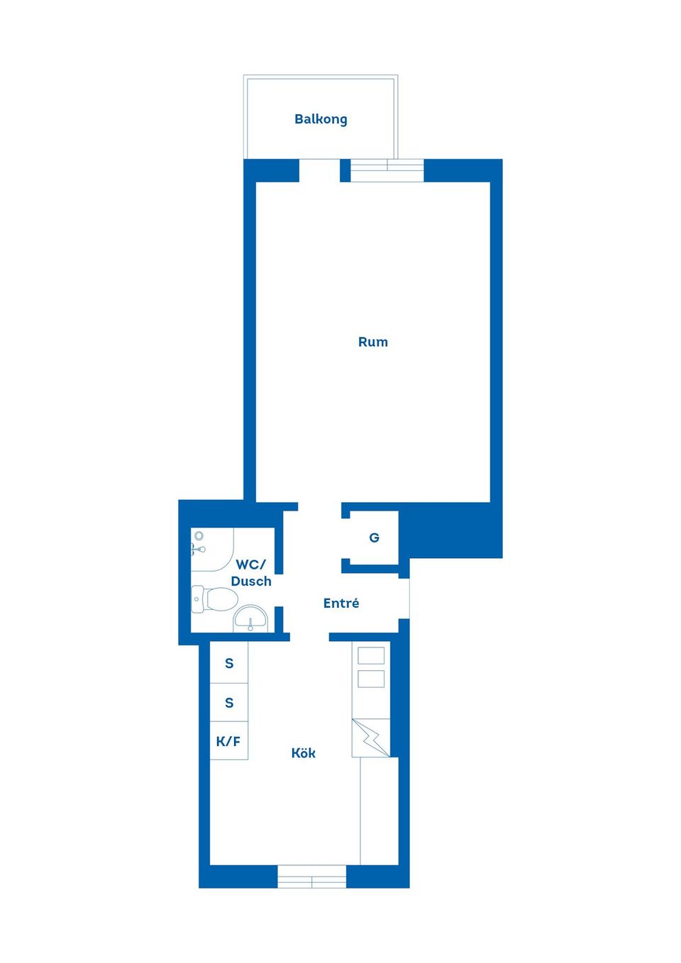 Bostadsrätt, Holmgatan 16B, Pantarholmen, Karlskrona