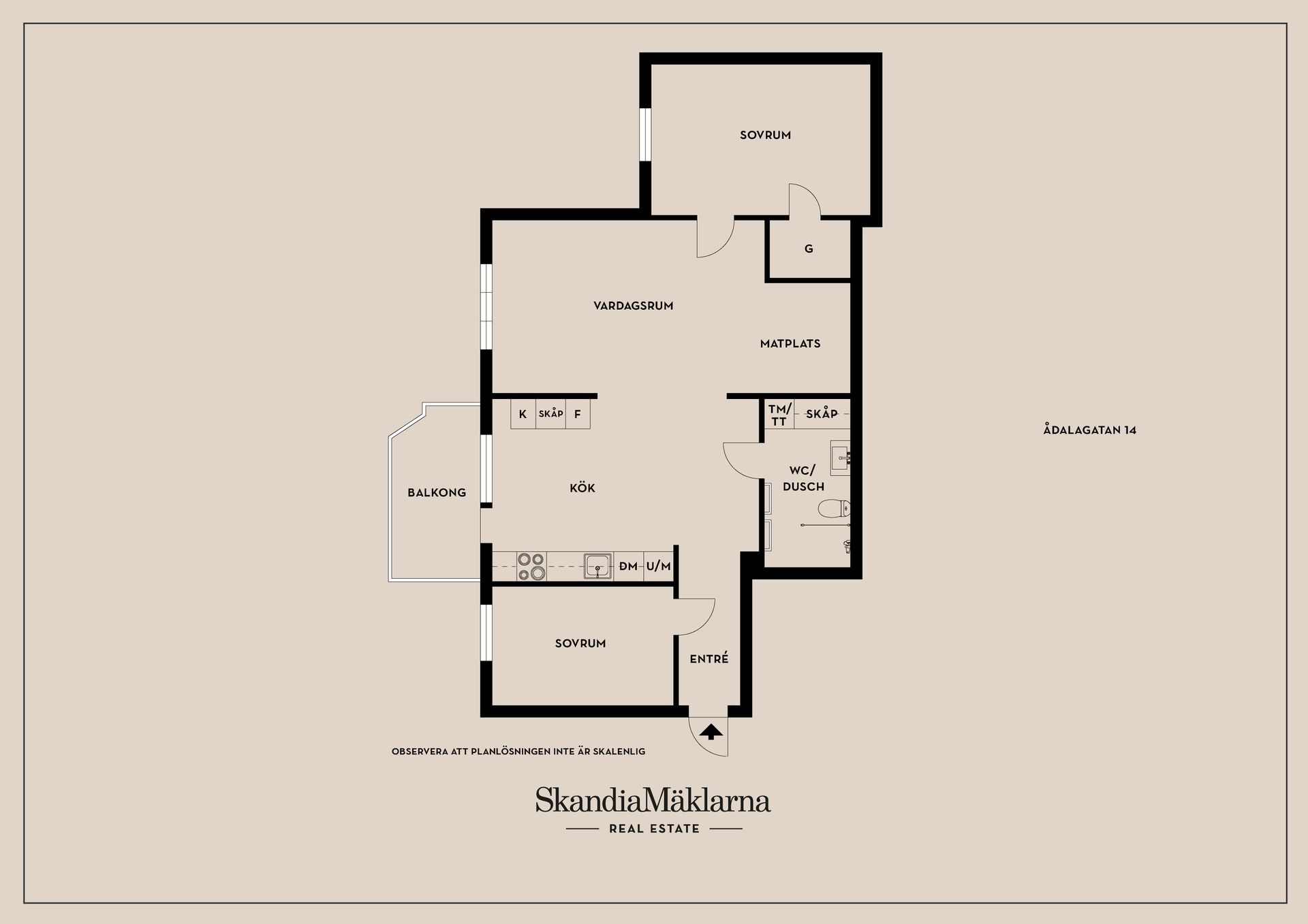 Bostadsrätt, Ådalagatan 14, Centralt, Linköping