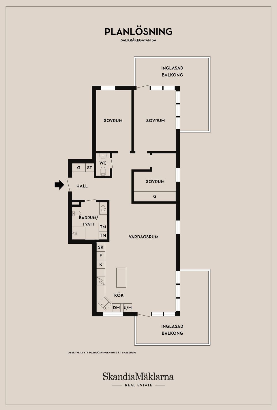 Bostadsrätt, Saltkråkegatan 3A, Västra Sjöstaden, Ystad