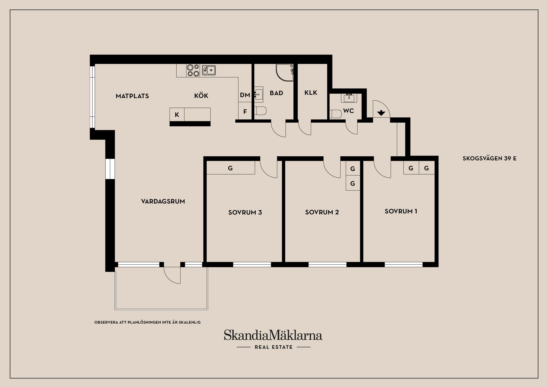 Bostadsrätt, Skogsvägen 39 E, Kil