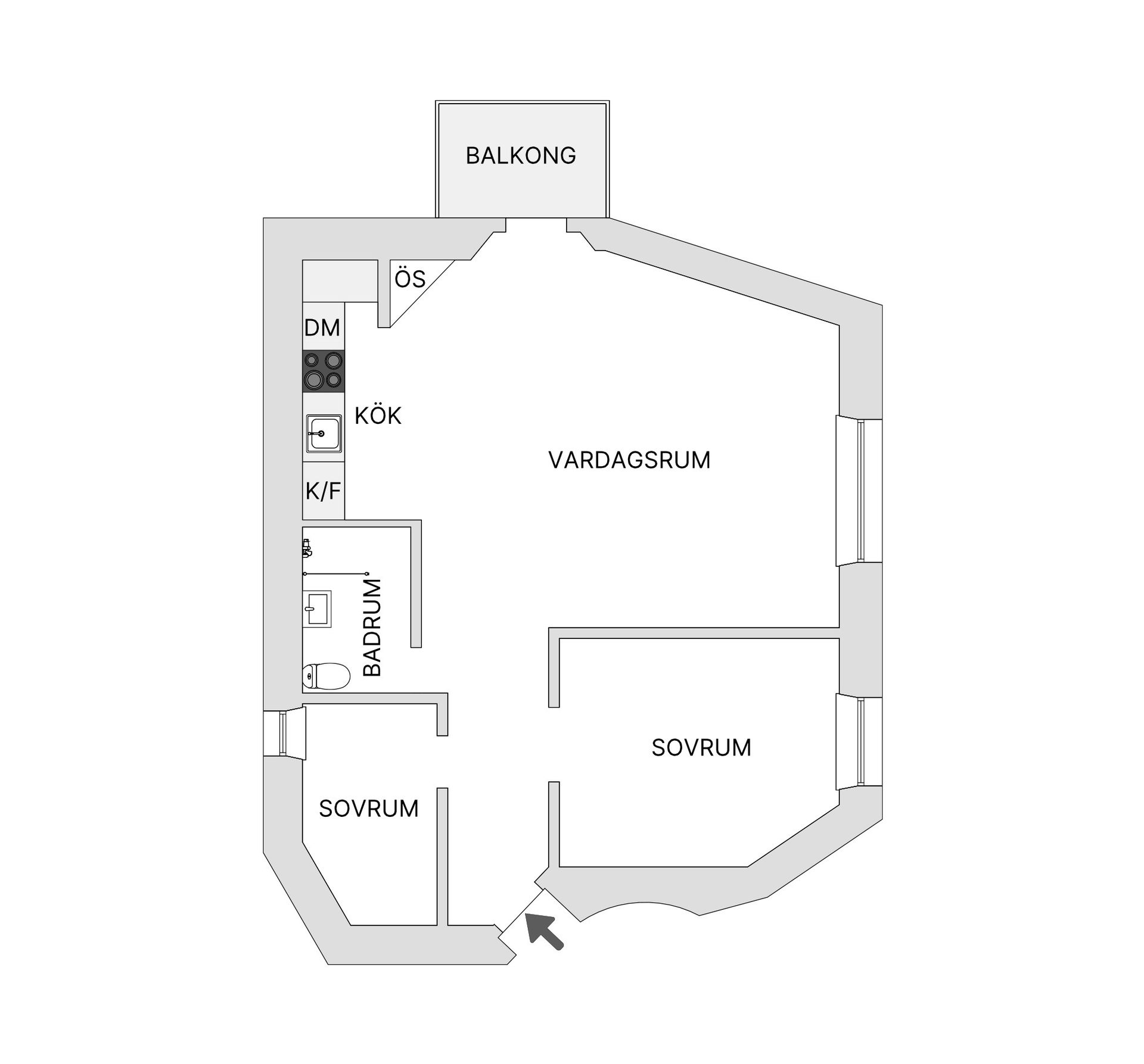 Bostadsrätt, Norrbackagatan 27A, 3,5tr, Vasastan Birkastan, Stockholm