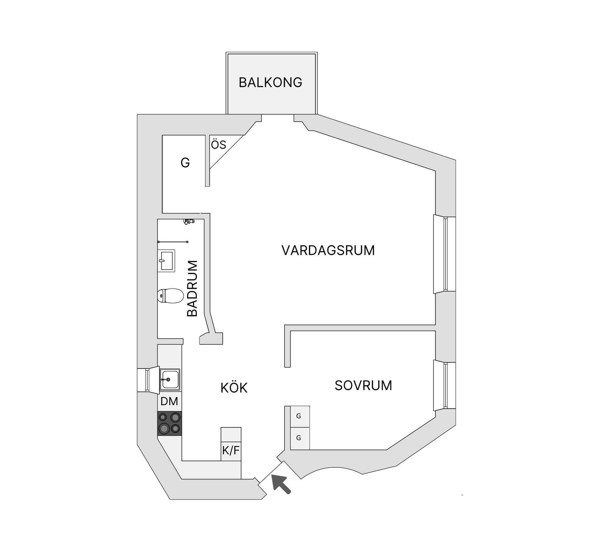 Bostadsrätt, Norrbackagatan 27A, 3,5tr, Vasastan Birkastan, Stockholm