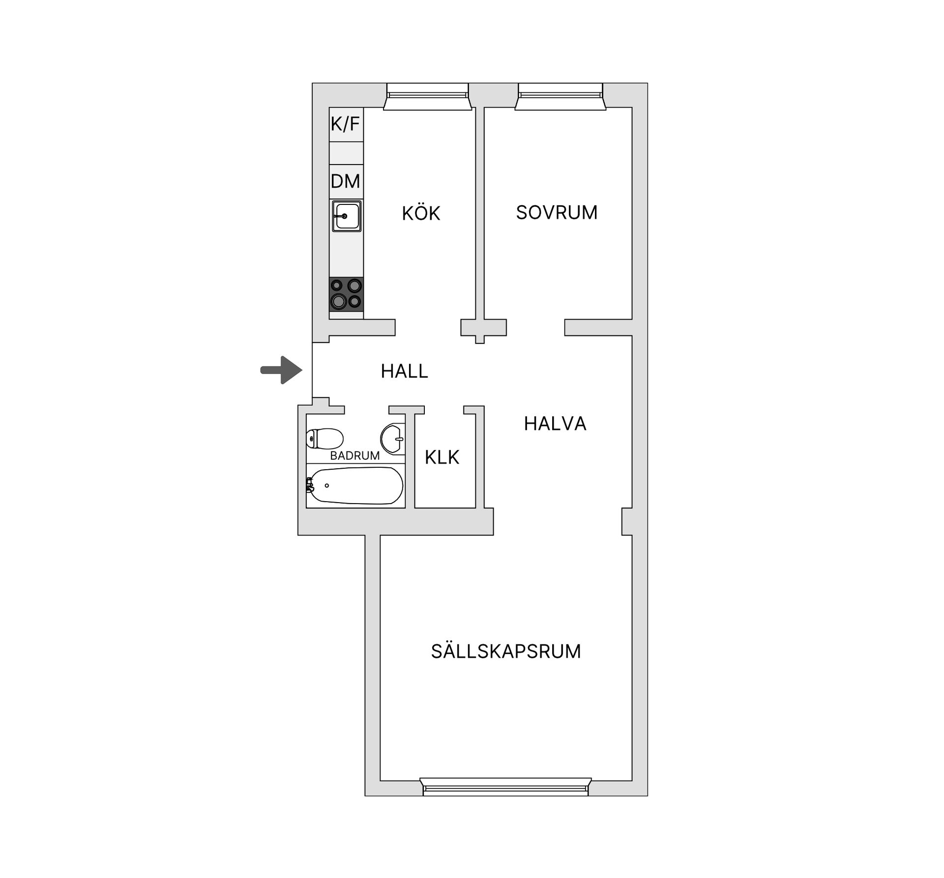 Bostadsrätt, Ronnebygatan 20B, Västra Sorgenfri, Malmö