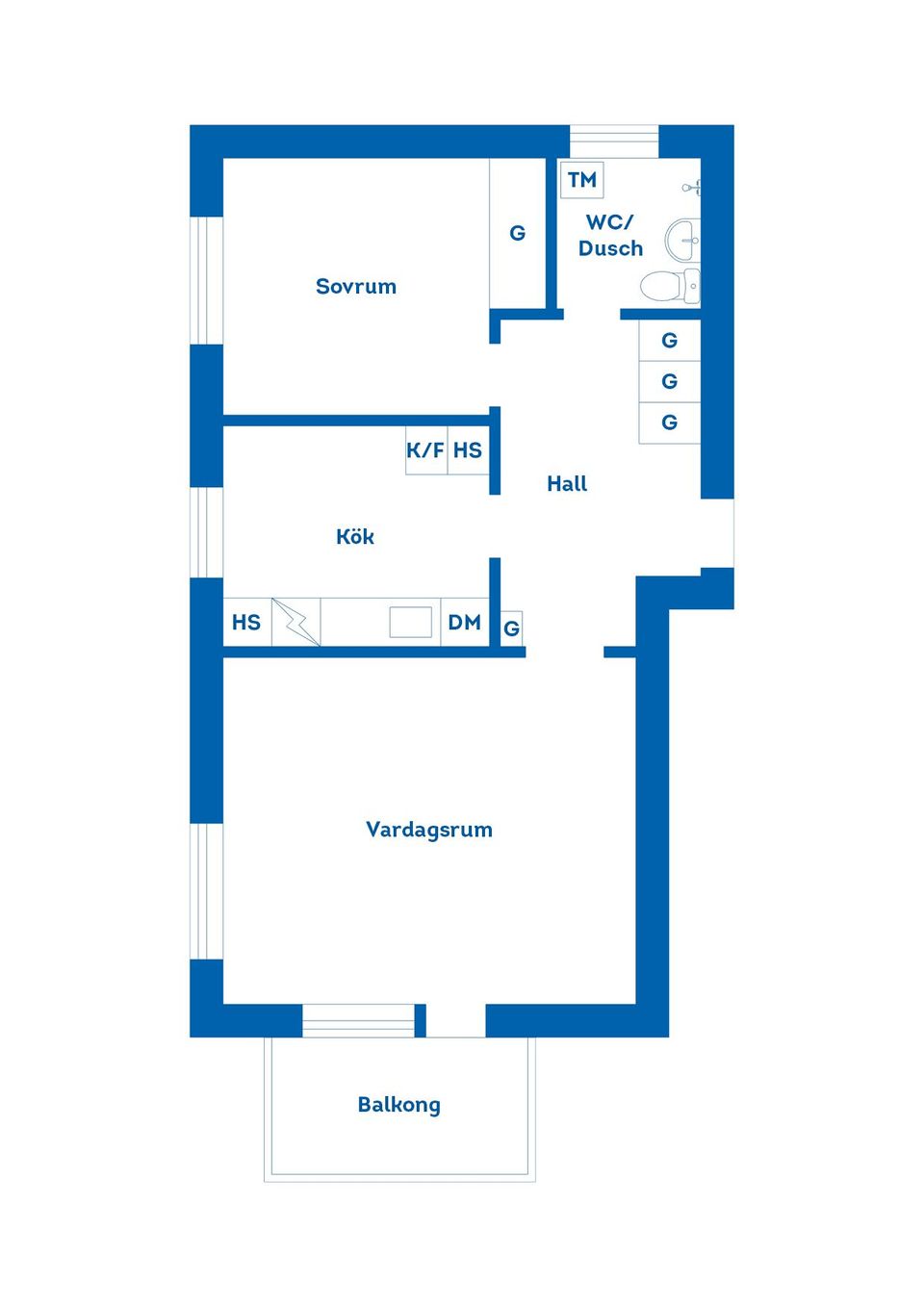 Bostadsrätt, Kaserngatan 25B, Söder, Gävle