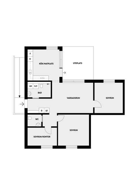 Bostadsrätt, Flygkårsvägen 33C, Hägernäs, Täby