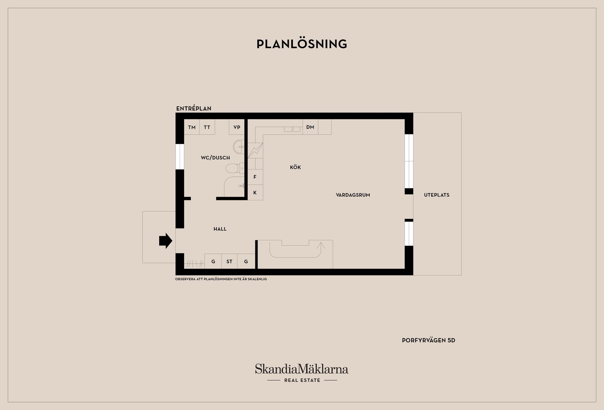 Radhus, Porfyrvägen 5D, Bråstorp, Motala