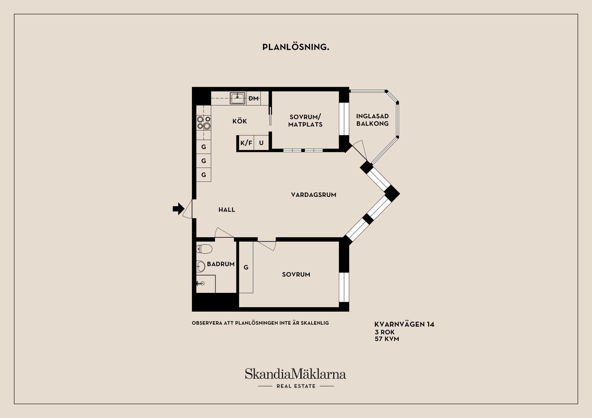 Bostadsrätt, Kvarnvägen 14, Centrala Väsby, Upplands Väsby