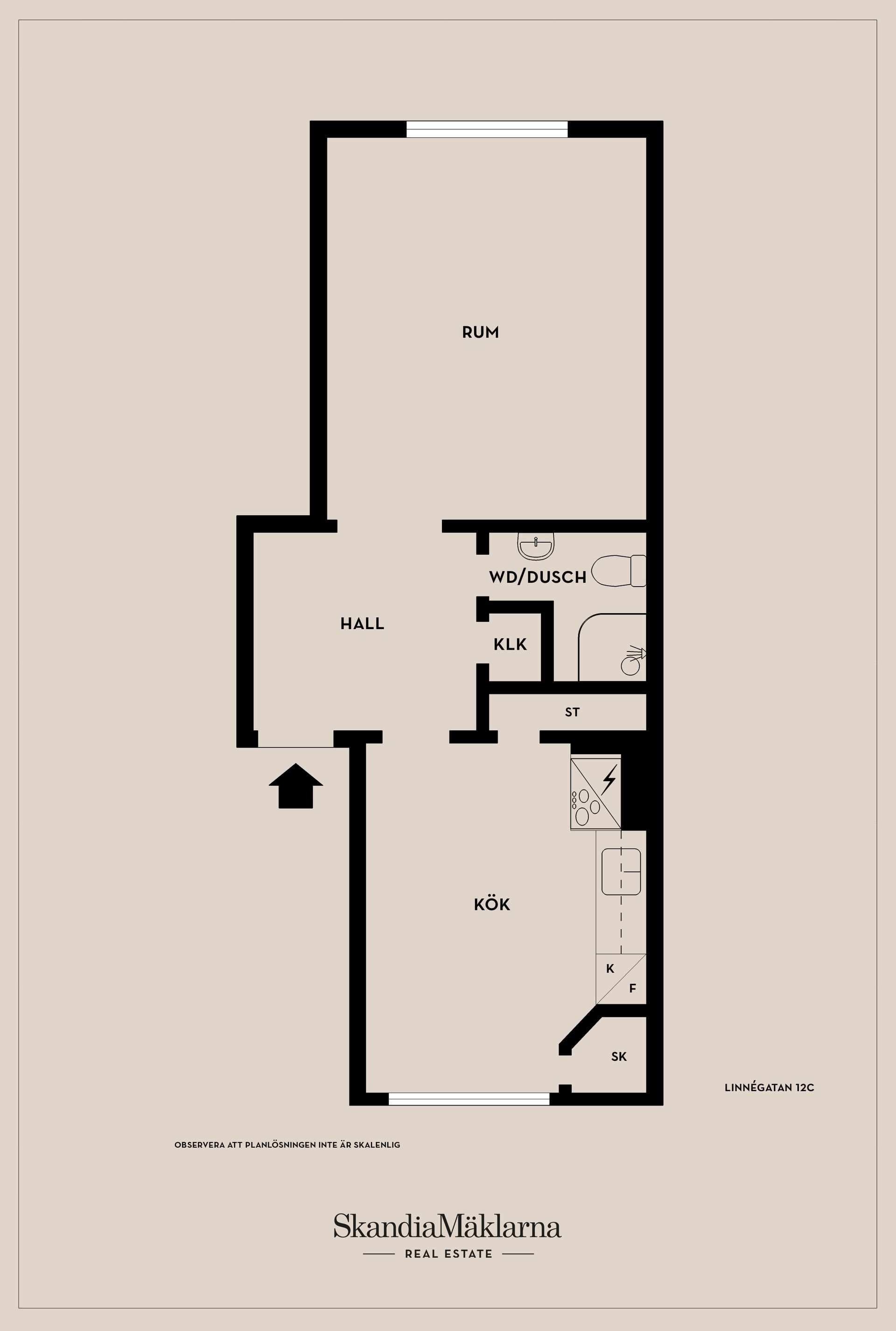 Bostadsrätt, Linnégatan 12C, Huskvarna - Centrum, Jönköping
