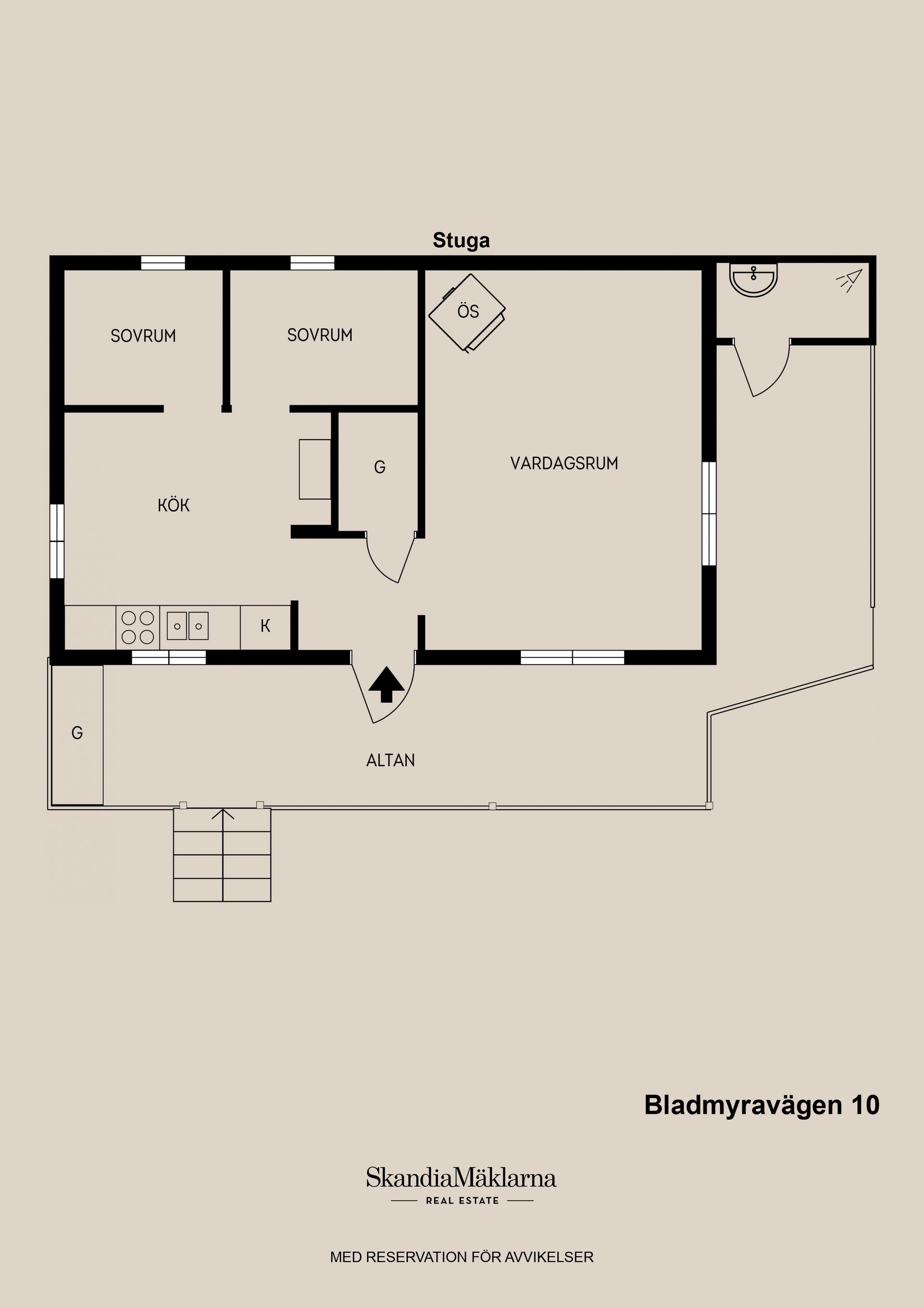 Fritidshus, Bladmyravägen 10, Eskön, Gävle