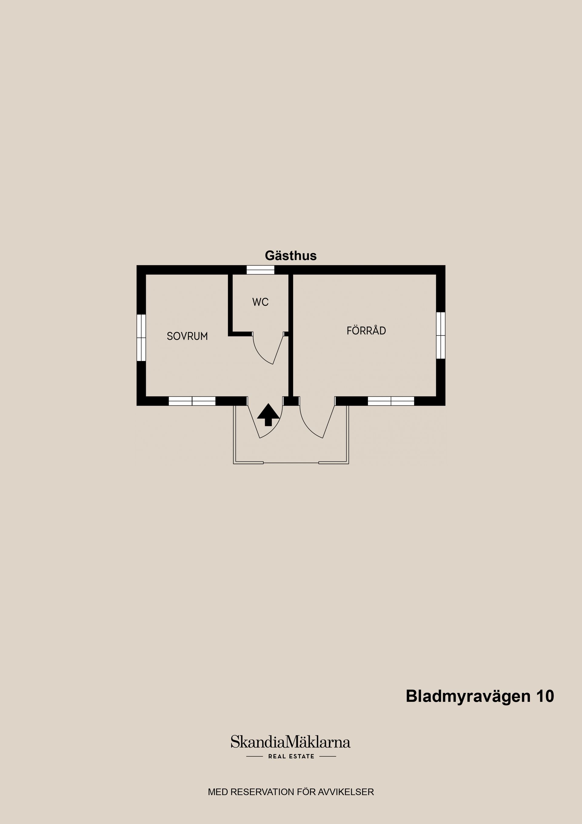 Fritidshus, Bladmyravägen 10, Eskön, Gävle