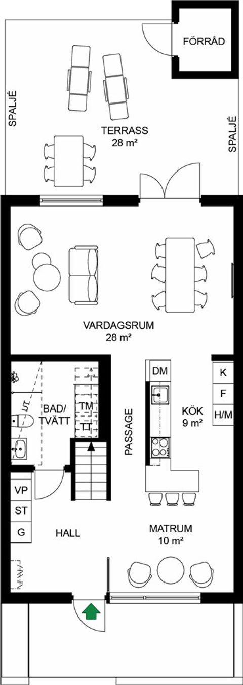 Radhus, Perrongvägen 47 - lgh 4-1009, Roslags Näsby, Täby