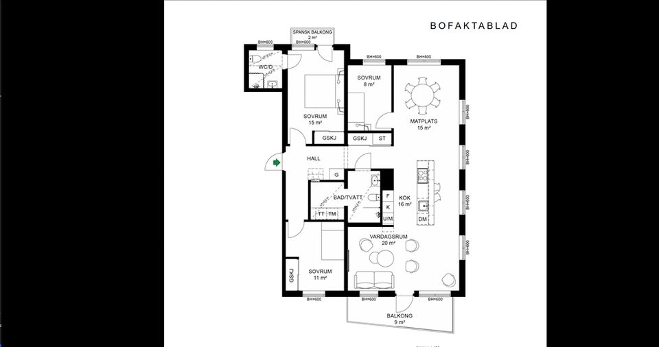 Bostadsrätt, Centralvägen 95 lgh 3-1301, Roslags Näsby - RN3, Täby