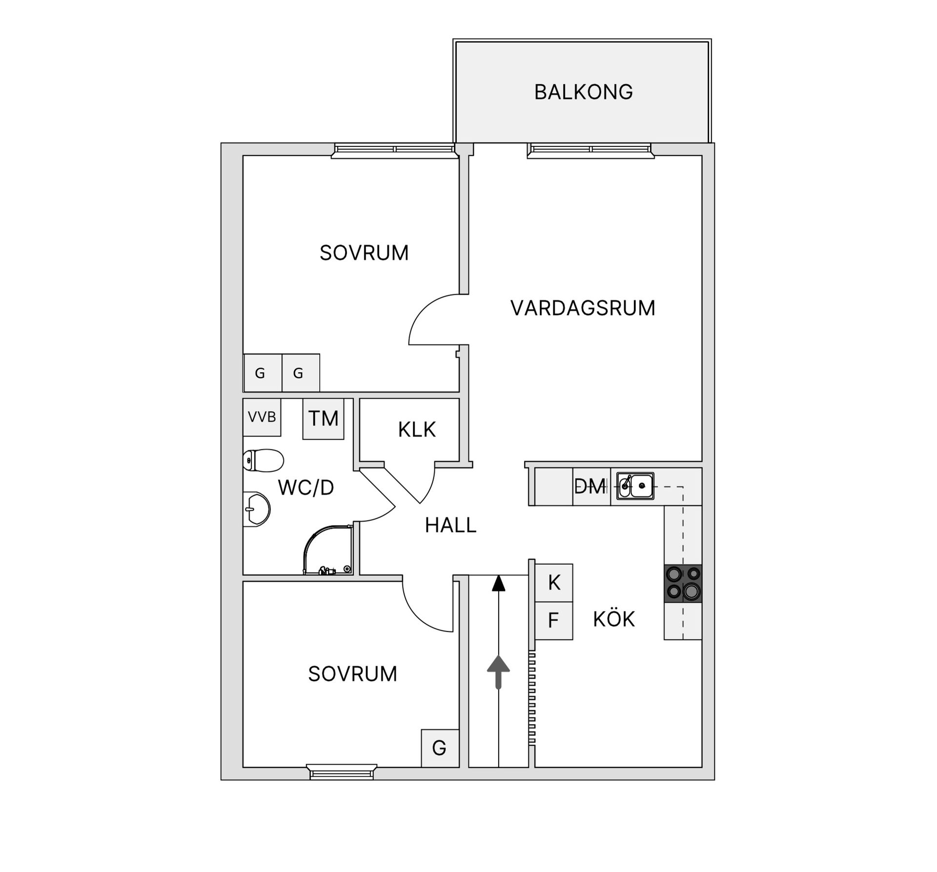 Bostadsrätt, Mo i Ranagatan 10, Anderstorp, Skellefteå