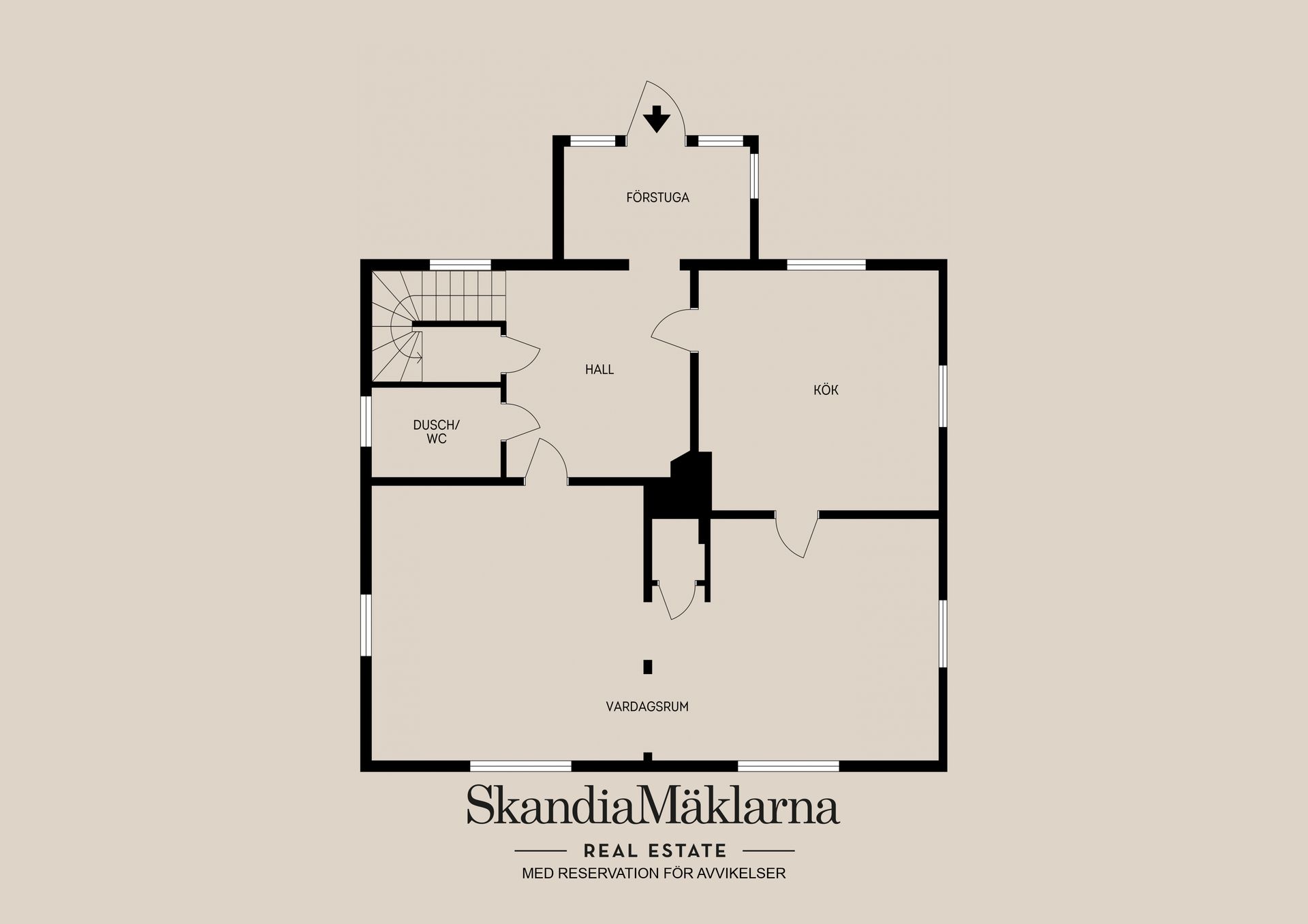 Villa, Långruddu 517, Vendel, Tierp