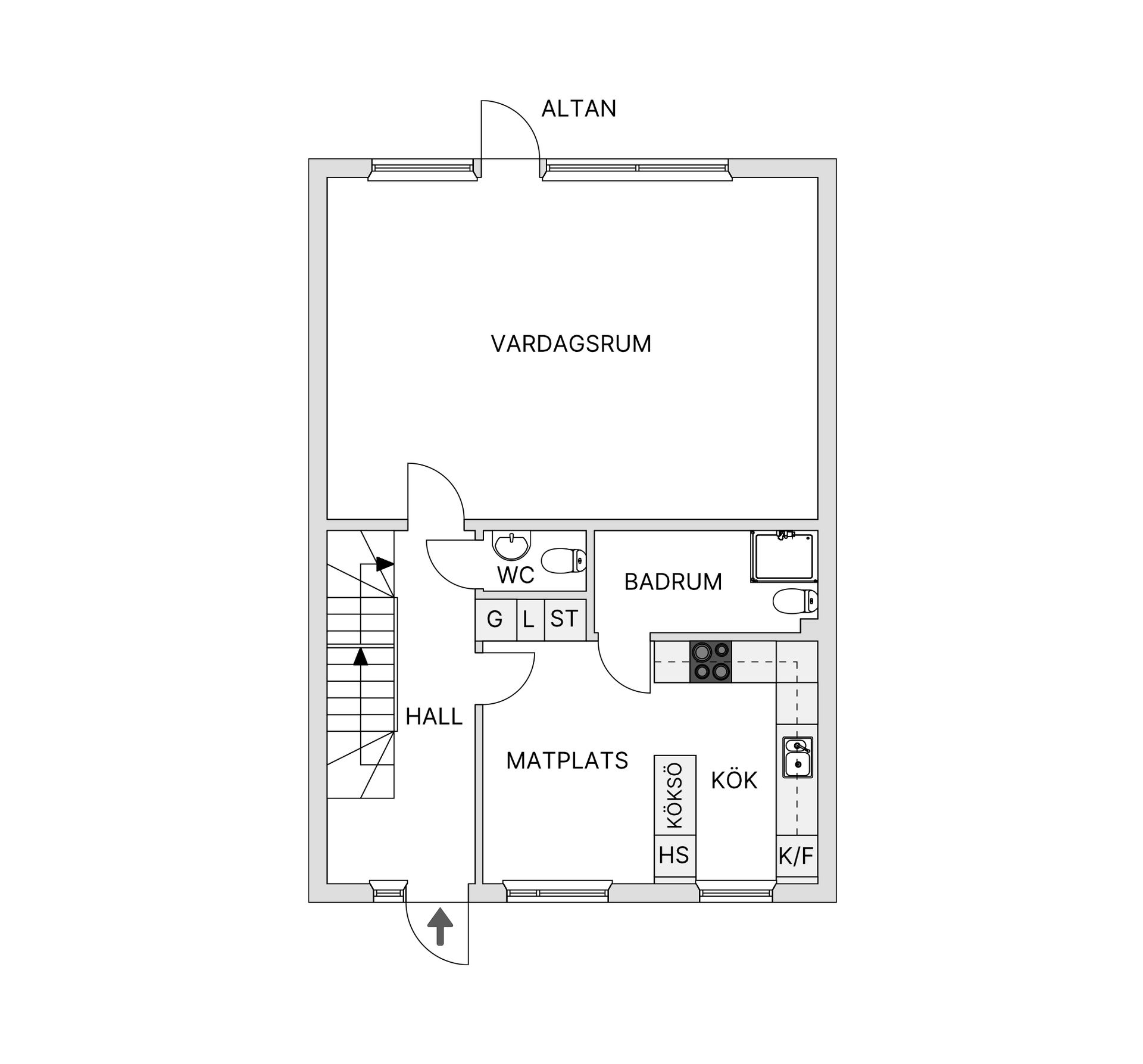 Villa, Radhus, Almhöjdsvägen 74, Tuve, Göteborg